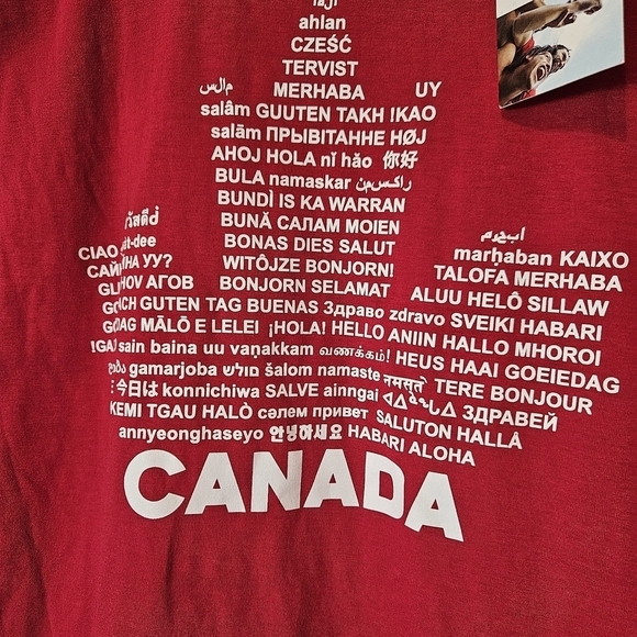 NWT Canada maple leaf red tshirt size XL. - Picture 2 of 6